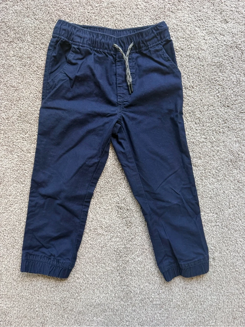 GAP Navy Drawstring Elastic Waist Jogger Pants